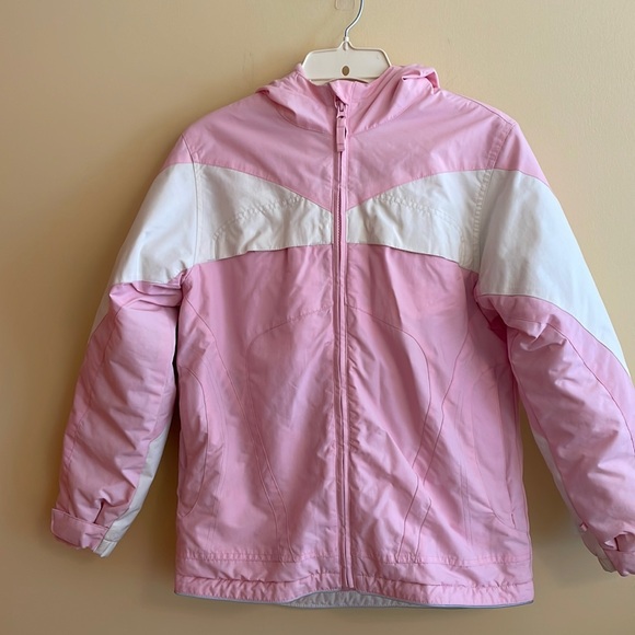 Lands End Girls Youth Snow Ski Winter Coat Jacket Fleece Lined Size L 14 - Picture 1 of 8